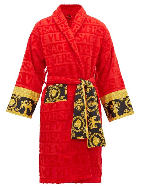 men versace bathrobe|Versace men's bathrobe sale.